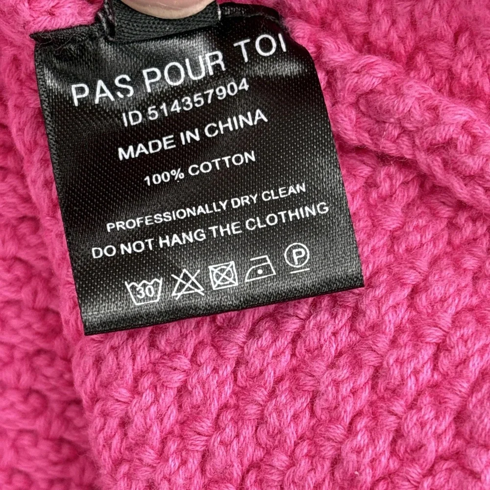 Dodo Bar Or Skirt Small 40 Pink‎ Textured Knit Mini Drawstring Pas Pour T Waffle